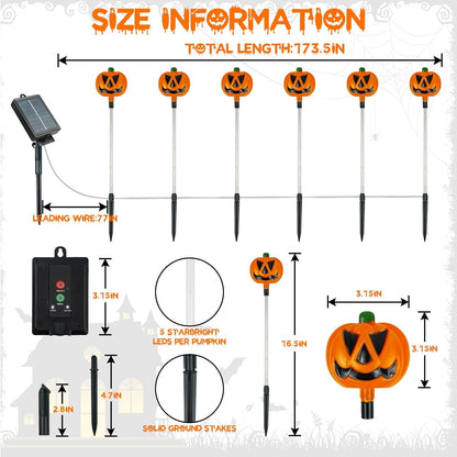 SpookyGlow™ Pumpkin Pathway Lights for Halloween Decorations | 50% OFF EARLY SALE HURRY!