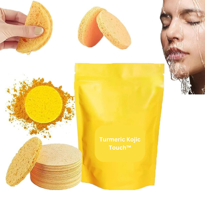 😍2024 Turmeric Kojic Touch™  Facial Handmade Pads |  One try is all it takes!