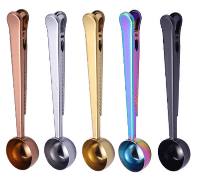Two in one Stainless Steel Spoon Sealing Clip
