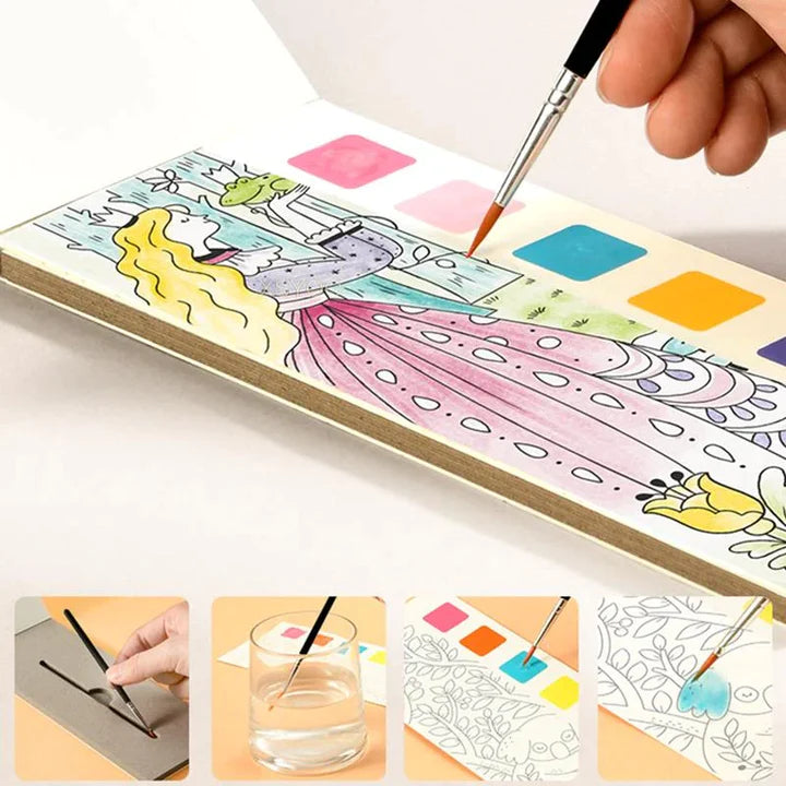 🎅CHRISTMAS SALE-50% OFF⚡ Pocket Watercolor Painting Book ⚡ BUY MORE SAVE MORE
