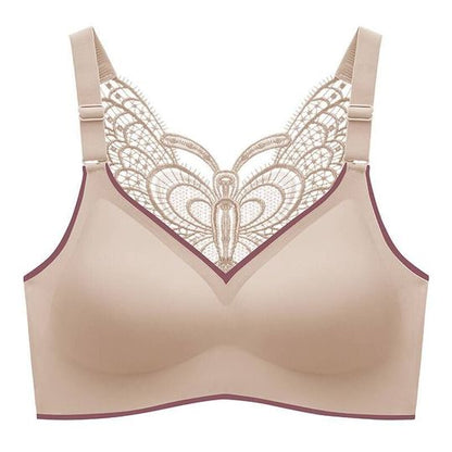 Butterfly embroidery wirefree bra  2022